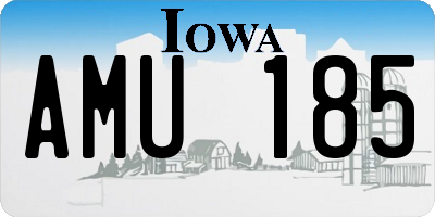 IA license plate AMU185