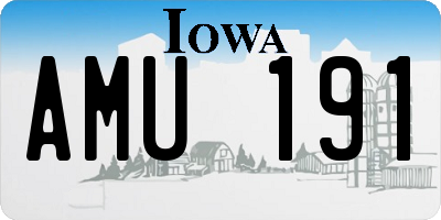 IA license plate AMU191