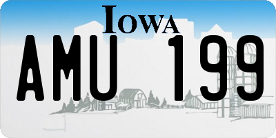 IA license plate AMU199