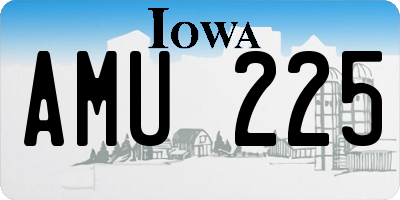IA license plate AMU225