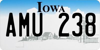 IA license plate AMU238