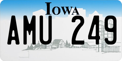 IA license plate AMU249