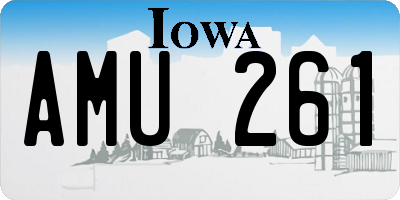 IA license plate AMU261