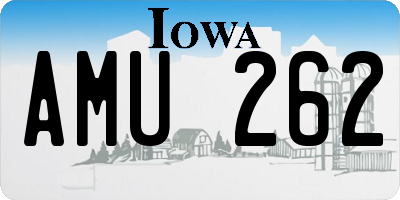 IA license plate AMU262