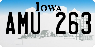 IA license plate AMU263