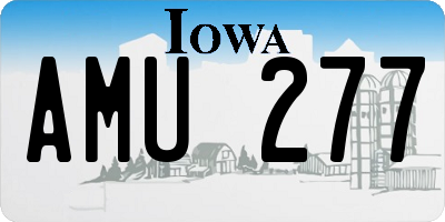 IA license plate AMU277