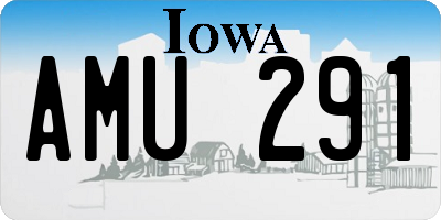 IA license plate AMU291