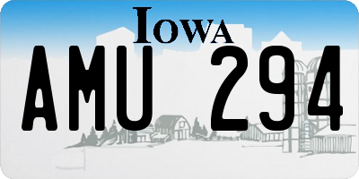 IA license plate AMU294