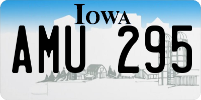 IA license plate AMU295