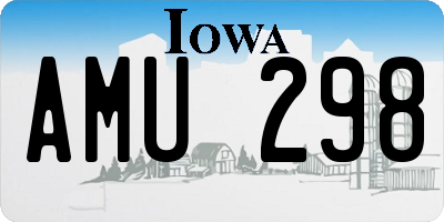 IA license plate AMU298