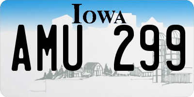 IA license plate AMU299