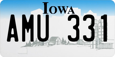 IA license plate AMU331