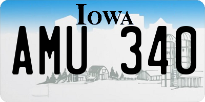 IA license plate AMU340