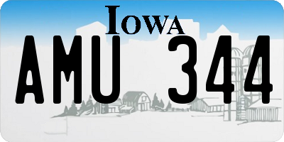 IA license plate AMU344