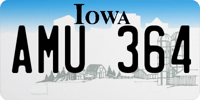 IA license plate AMU364