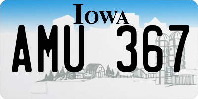IA license plate AMU367