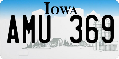 IA license plate AMU369