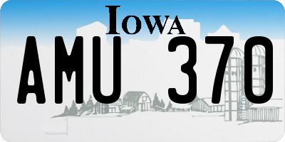 IA license plate AMU370