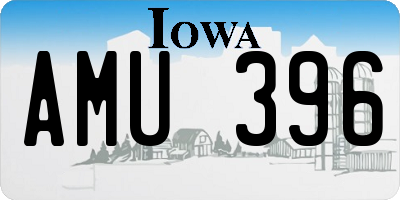 IA license plate AMU396