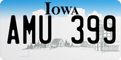 IA license plate AMU399