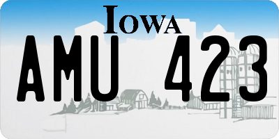 IA license plate AMU423
