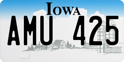 IA license plate AMU425