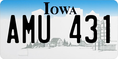 IA license plate AMU431