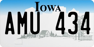 IA license plate AMU434