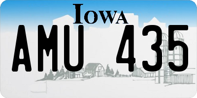 IA license plate AMU435