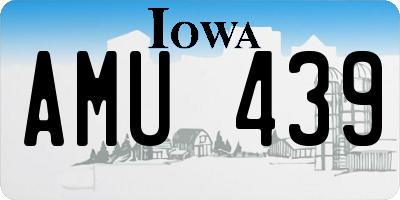 IA license plate AMU439