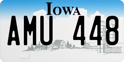 IA license plate AMU448