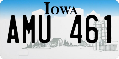 IA license plate AMU461