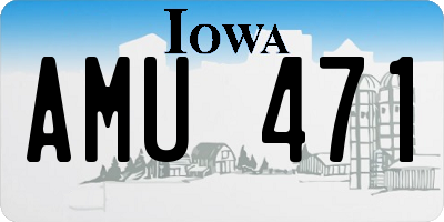 IA license plate AMU471