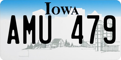 IA license plate AMU479