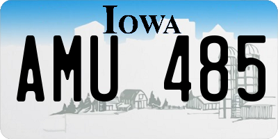 IA license plate AMU485