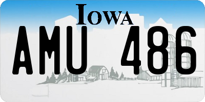 IA license plate AMU486