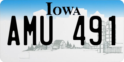 IA license plate AMU491