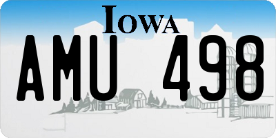 IA license plate AMU498