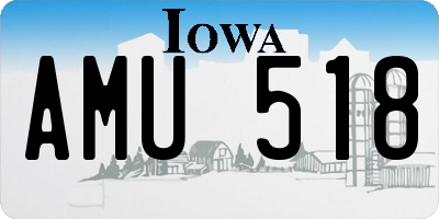 IA license plate AMU518