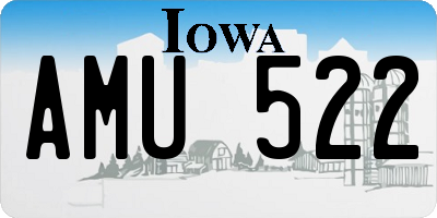 IA license plate AMU522