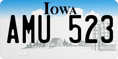 IA license plate AMU523
