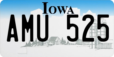 IA license plate AMU525