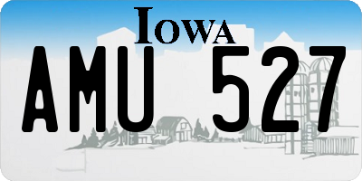 IA license plate AMU527