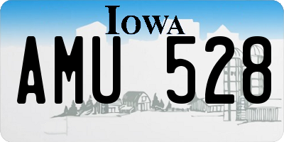 IA license plate AMU528