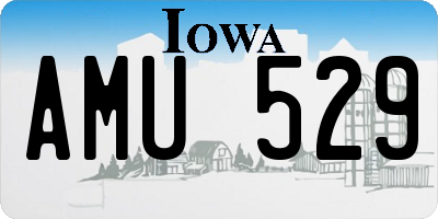 IA license plate AMU529