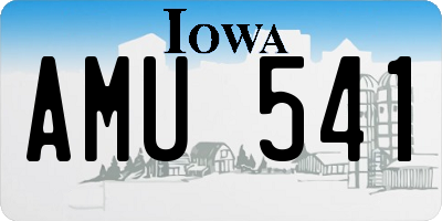 IA license plate AMU541