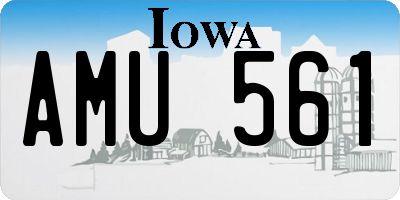 IA license plate AMU561