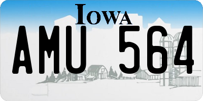 IA license plate AMU564