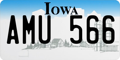 IA license plate AMU566