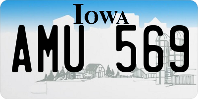 IA license plate AMU569